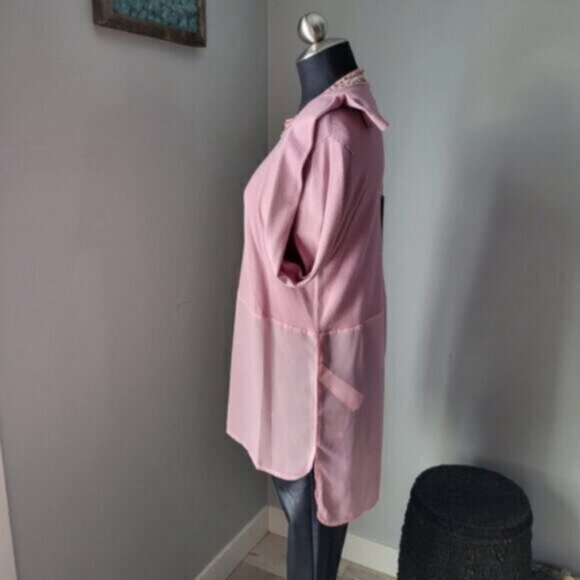 Mismash Long Rose Beaded Sweater Size Small - Picture 13 of 13